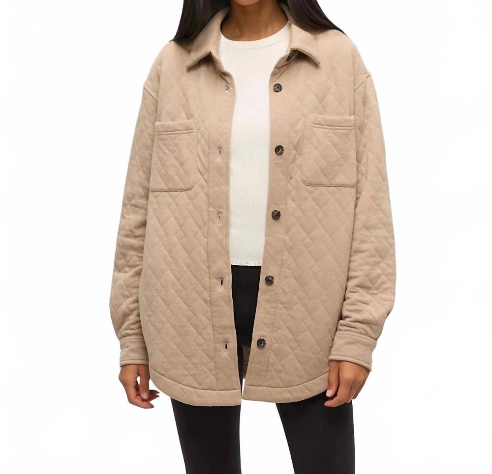 NEW TENTREE dunes lightweight shacket in birchwood heather